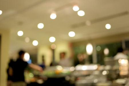 Restaurants in blur style for the design background.の写真素材