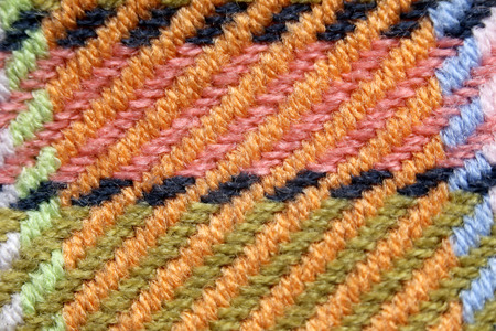 Pattern of colorful towel in a macro for background design.
