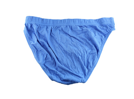 Blue of Men\'s underwear isolated on white background の写真素材