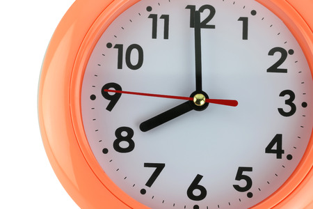 Clock face in time concept,macro image.