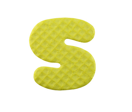 English letters isolated on white background with clipping paths.の写真素材