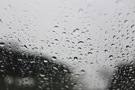 Rain drops on glass background for design.の写真素材