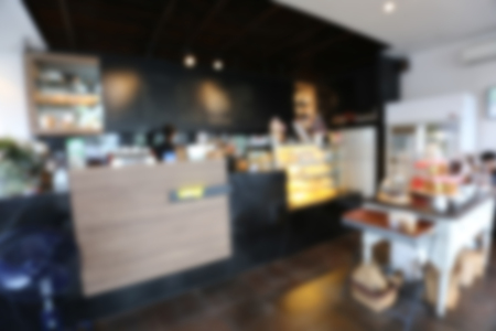 Coffee shop in a blur style for the background image.