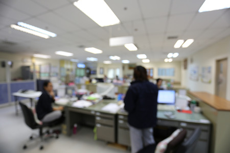 working office in blur style for design backdrop.の写真素材