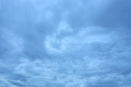 Rain clouds in evening sky and bad weather idea for Natural background is not bright.の写真素材