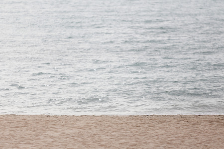 smooth sea and sea beach in the evening,concept of relaxation and tranquility.の写真素材