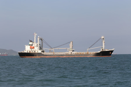 Marine cargo ship in sea,Transportation International of logistic Business.の写真素材