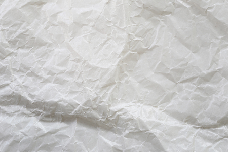 Texture of White paper wrinkled for the design background.の写真素材