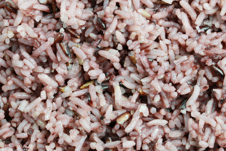 Texture of ripe rice berry for design nature foods background.の写真素材