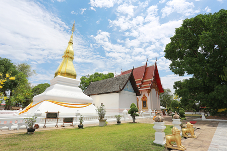 Phra That Kham Kaen is Thai pagoda of history of Buddhism in Khon Kaen,Sacred sites in Thailand.の写真素材