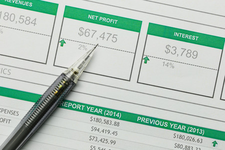 Black pencil placed on graph paper business in Concept your presentation presentation ideas.
