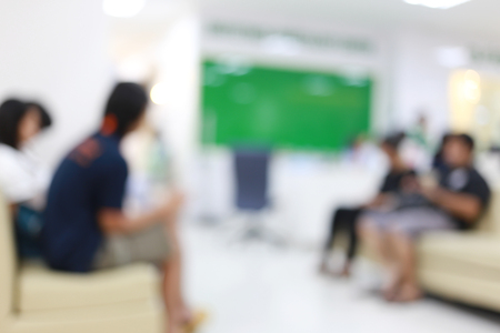Background image of a hospital blur for design backdrop to work or Presentation.の写真素材
