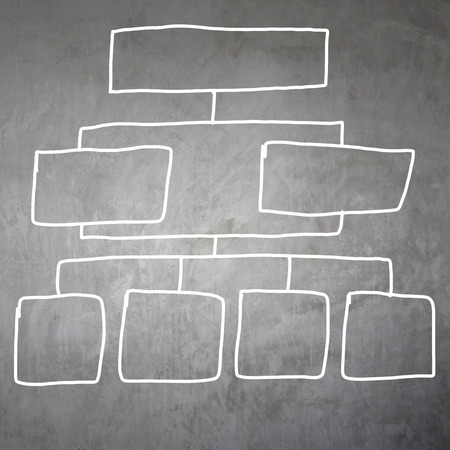 drawing graphics a symbols geometric shapes graph to input information concept on gray wall background.の写真素材