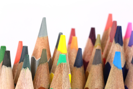 crayon of many colors for design in your artwork.の写真素材