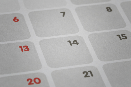 calendar background focus in number fourteen for concept of Valentine's Day and have copy paces to your design in you work.の写真素材