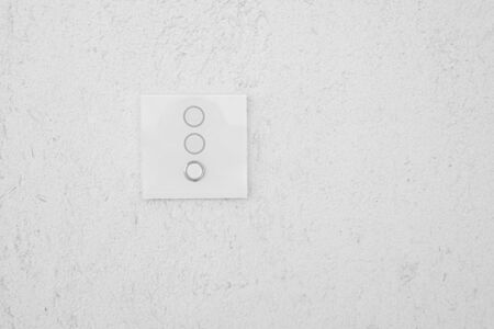 Gray Cement wall and Switching power for design in your work concept.の写真素材