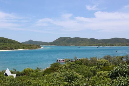 Samaesarn Island view of Popular tourist attractions in Chonburi Province, Thailand.の写真素材