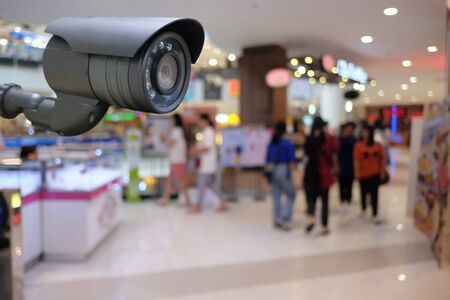 CCTV tool in Shopping mall Equipment for security systems and have copy space for design.の写真素材