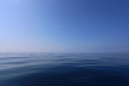 Blue sky and sea view in beauty of the landscape,A sea in Chonburi province of Thailand.の写真素材