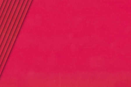Red paper overlap layer with line design background.