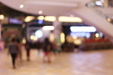 Abstract blur interior background or defocused shopping mall of department store for design in your work backdrop concept.の写真素材