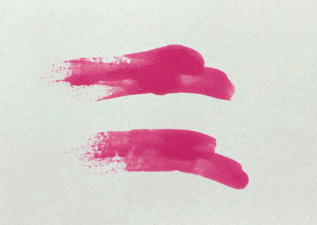 Dark Pink brush isolated on white art paper background. Pink watercolor user paintbrush with hand draw.の写真素材