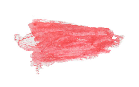 Red brush isolated on white background and have clipping paths.の写真素材