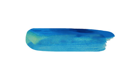 Blue Sea brush isolated on white background and have clipping paths.の写真素材
