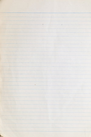 Blank lined notebook page ready for writing notes or ideas. Ideal for students, professionals, or anyone who needs a clean workspace for creativity.の写真素材