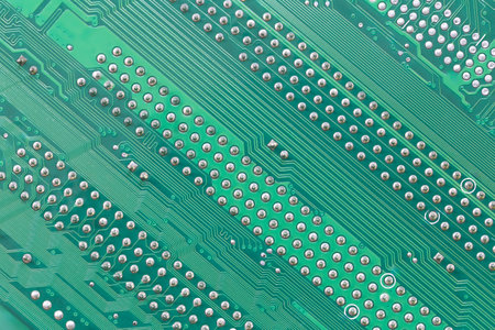 Green Mainboard panel for design in your work Technology background concept.の写真素材