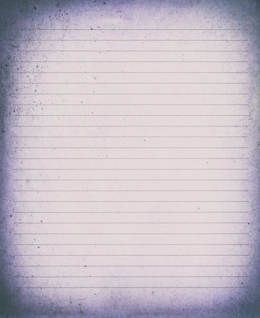 Blank lined dirty paper background, empty white paper and dots line for writing.の写真素材