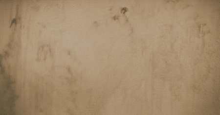 brown cement wall with dirt stains background and wall is stained with dirt, empty brown wall, brown concrete wall background.の写真素材