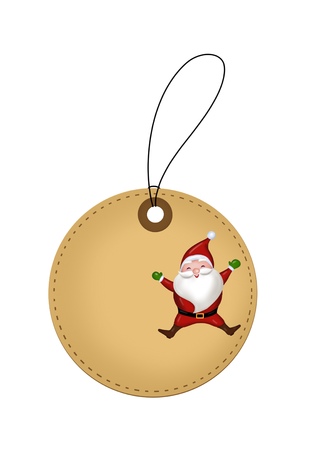 Christmas Santa Claus tagのイラスト素材