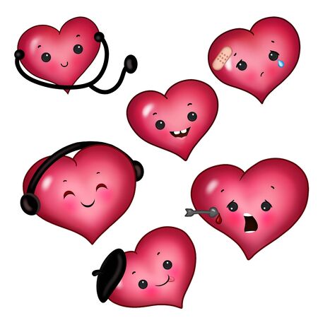 Cute Heartsの写真素材