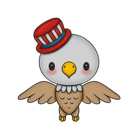 Cute Bald Eagleの写真素材