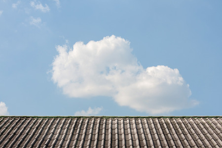 housetop with sky