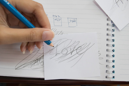 Love is not true ,feelings unhappyの写真素材