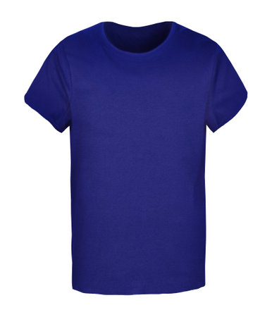 T-shirt mockup isolated on white background, sweatshirt, long sleeve, polo shirtの写真素材