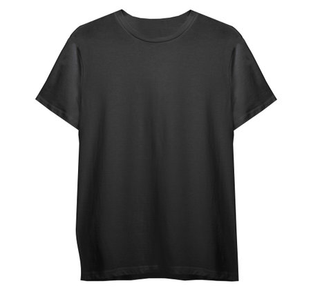 T-shirt mockup isolated on white background, sweatshirt, long sleeve, polo shirtの写真素材