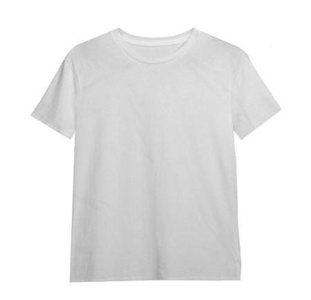T-shirt mockup isolated on white background, sweatshirt, long sleeve, polo shirtの写真素材