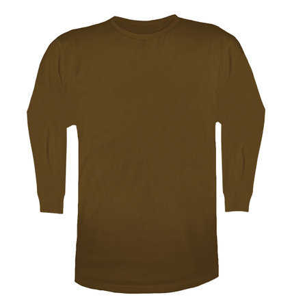 T-shirt mockup isolated on white background, sweatshirt, long sleeve, polo shirtの写真素材