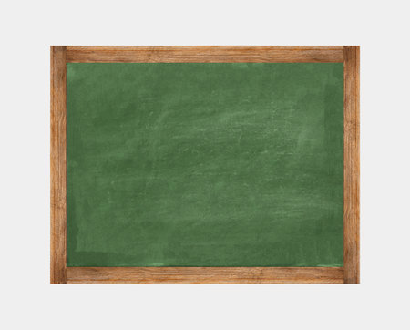School chalkboard isolated on white backgroundの写真素材