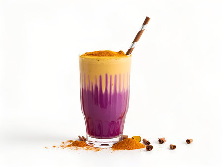 A golden milk turmeric latteの素材