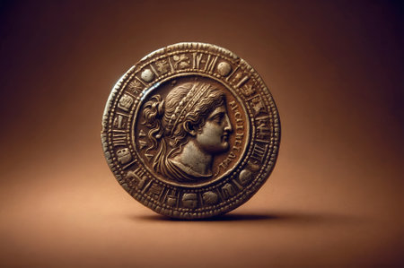 an extremely old coinの素材