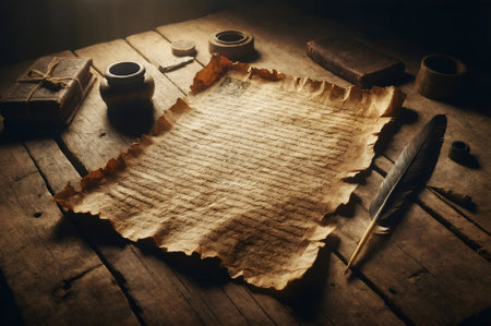 an ancient paperの素材
