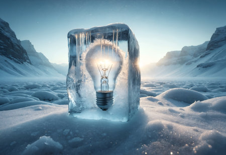 a frozen light bulbの素材