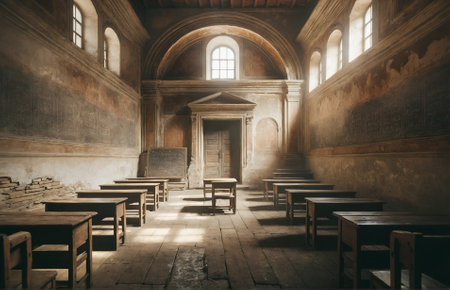 a very ancient classroomの素材