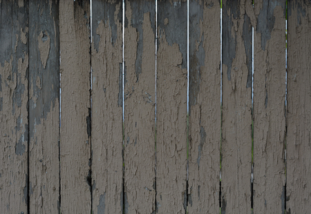 wooden fence in an industrial areaの写真素材