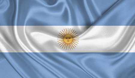 Flag of Argentinaの写真素材