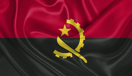 Flag of Angolaの写真素材